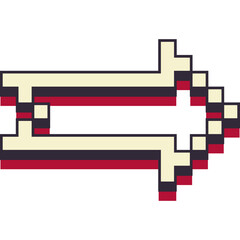 Fototapeta premium Retro Pixel Arrow