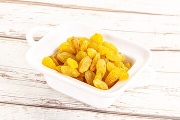 Yellow raisin - dry grape berries