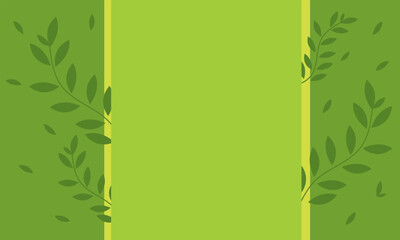Naklejka premium Green tree vine and green background design