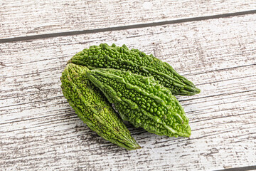 Green raw bitter lemon vegetables