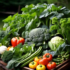 fresh vegetables on the market
