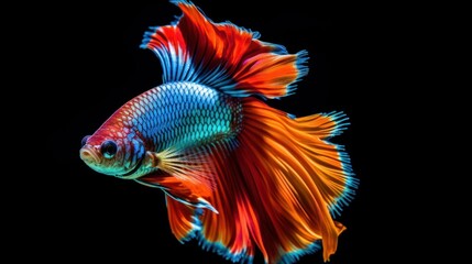 Colorful Siamese Fighting Fish