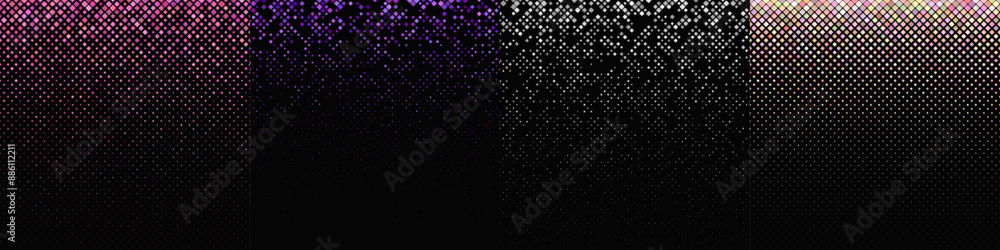 Poster abstract diagonal square pattern collection