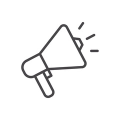 Megaphone premium icon sign symbol vector