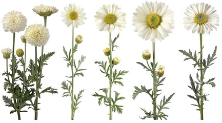 Fototapeta premium flowers isolated on white