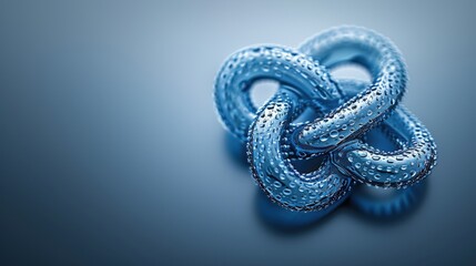 Obraz premium A knot formed by shimmering raindrops symbolizing hope and purity