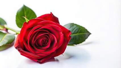 Red rose symbolizing love and passion on a white alpha background , red, rose, love, passion, romance, symbol, flower