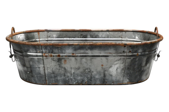 Agricultural watering trough isolated on transparent background