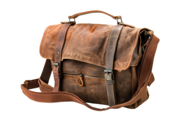 Vintage Brown Leather Briefcase