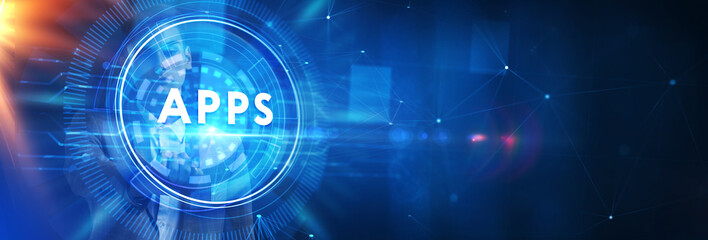 Business, Technology, Internet and network concept. APPS abbreviation. Modern technology concept.
