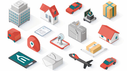 Obraz premium Web icon design in isometric style, editable vector