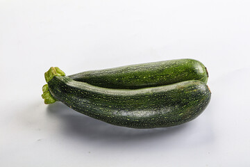 Raw young small green zucchini