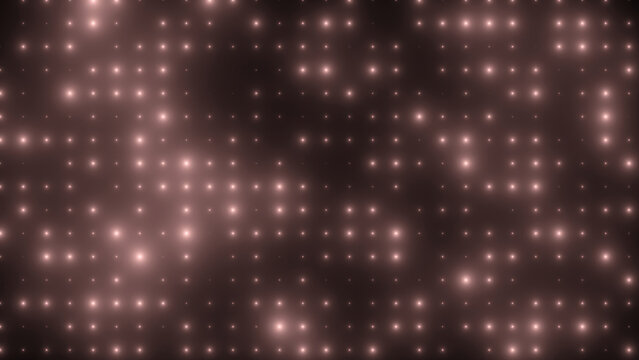 Abstract glowing yellow gold disco wall with light bulbs abstract background