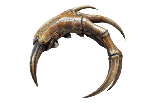 Animal claw isolated on transparent background