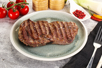 Rib eye steak grilled beef