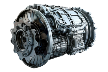 A transmission torque isolated on transparent background