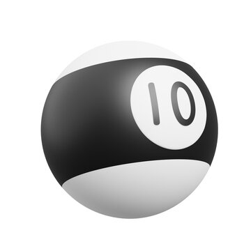 Bilyard Ball 3D Illustration