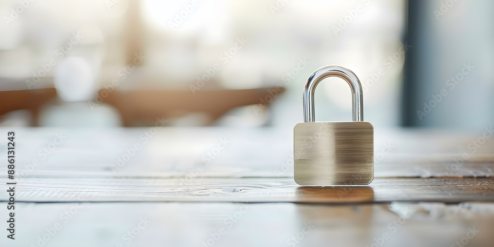 Poster enhancing security with passwordless key factor authentication solutions. concept cybersecurity, pas