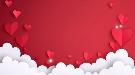 red heart background