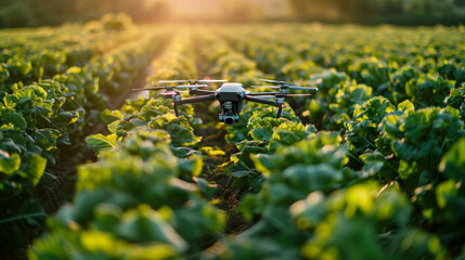 Agriculture evolution: drones, IoT devices, and traditional methods in smart farming.





