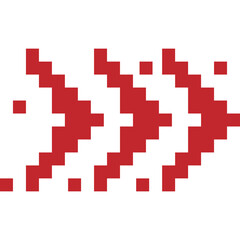 Fototapeta premium Pixel Arrow