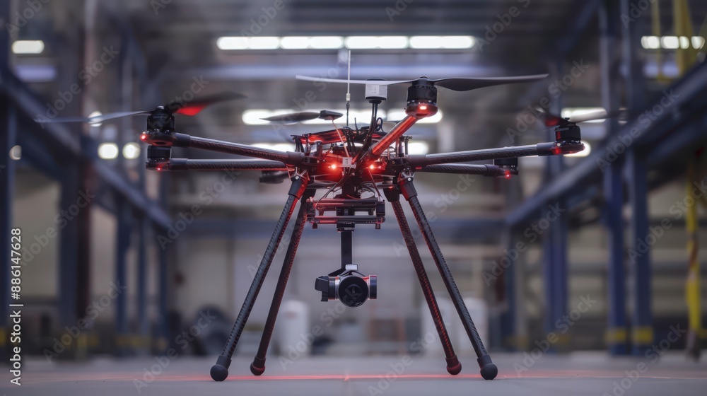 Poster capture the versatility of robotic drones capturing aerial footage for progress reports and project 