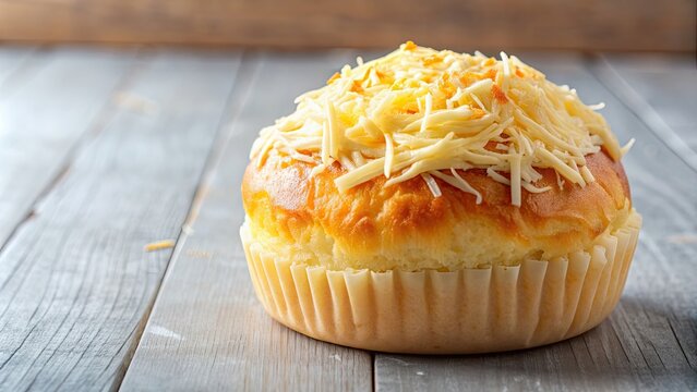 of a cute Filipino ensaymada sweet bread topped with cheese, Filipino, ensaymada, sweet bread, cheese,cute
