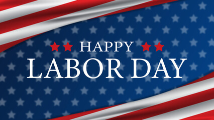 Obraz premium Happy Labor Day, USA Flag Background