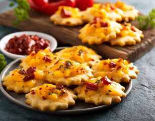 Homemade Pie Dough Crackers with Cheddar and Chipotle