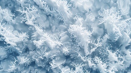 Create an artistic aerial view of snowfall with a focus on the intricate patterns formed by drifting snowflakes in the wind