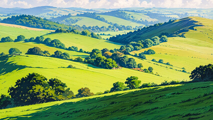 Obraz premium landscape of region