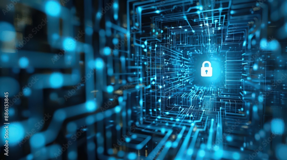 Poster delve into the advancements in data encryption, protecting sensitive information from unauthorized a