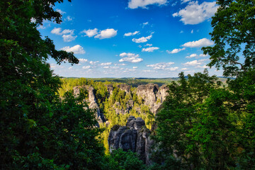 Elbsandsteingebirge - Gebirge - Sächsische Schweiz - Deutschland - Sachsen - Gebirge - Berg -...