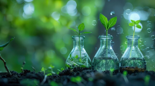 Delve into the development of bio-based materials, where sustainable alternatives to plastics and chemicals drive eco-friendly manufacturing