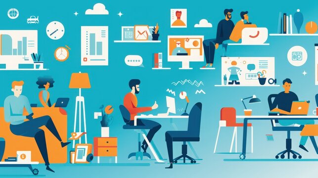 Delve into the digital workplace, where remote work tools and collaborative platforms enhance productivity and connectivity across the globe.