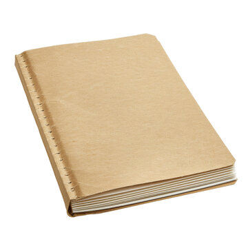 Brown Notebook With Stitched Binding