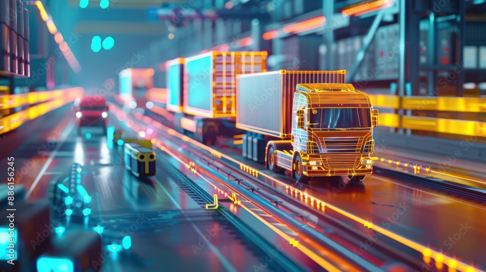 Poster delve into the impact of innovation in logistics, where automation and smart systems optimize supply