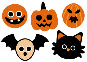  Set of Halloween Clipart Icons vector illustration 