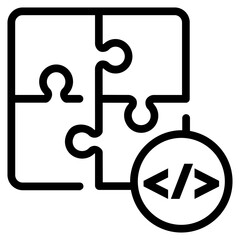 vector puzzle icon