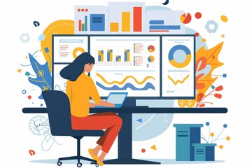 A social media manager employs advanced analytics tools to refine strategies