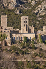 Fototapeta premium Sant Pere de Rodes medieval monastery. Girona, Catalunya. Spain