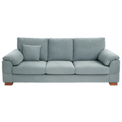 Grey sofa isolated on white background