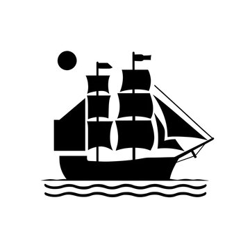 recommend clip art: Ship Icon Silhouette