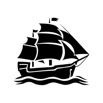 recommend clip art: Ship Icon Silhouette
