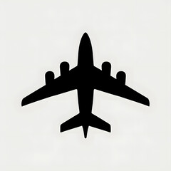 Airplane Icon Silhouette