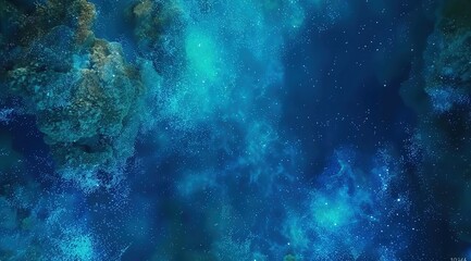 background blue with smoke