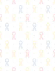 縦長の背景にたくさんのクロスされたリボンが等間隔で並んでいるグラフィック素材。