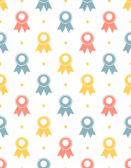 縦長の背景にたくさんのクロスされたリボンが等間隔で並んでいるグラフィック素材。