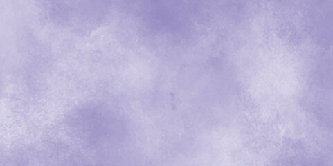 Painted canvas grungy vintage purple texture background with clouds, Aquarelle painted fresh and cloudy sky with clouds, Blue winter vector watercolor art background with clouds.