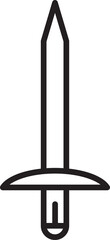 Sword Line Icon
